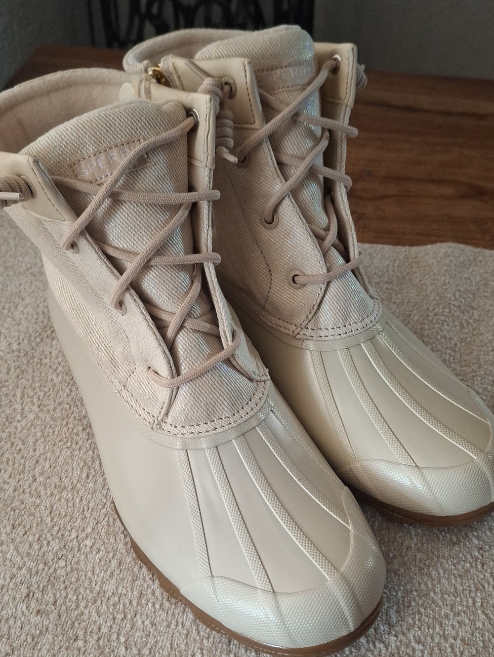 Sperry Womens Lace-up Duck Boots